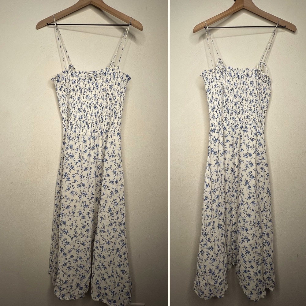 Reformation Sable Midi Dress in Figaro print, size Medium - Picture 2 of 6